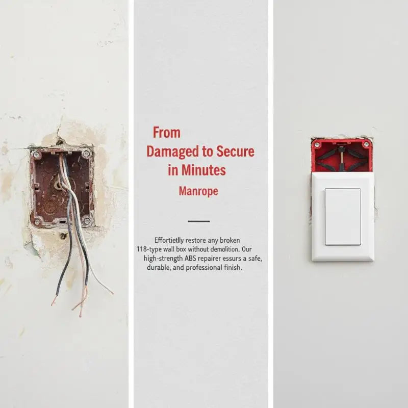 118-Type Socket Mounting Box Replacement – 6pcs Wall Recessed Electrical Mounting Box PLUSH