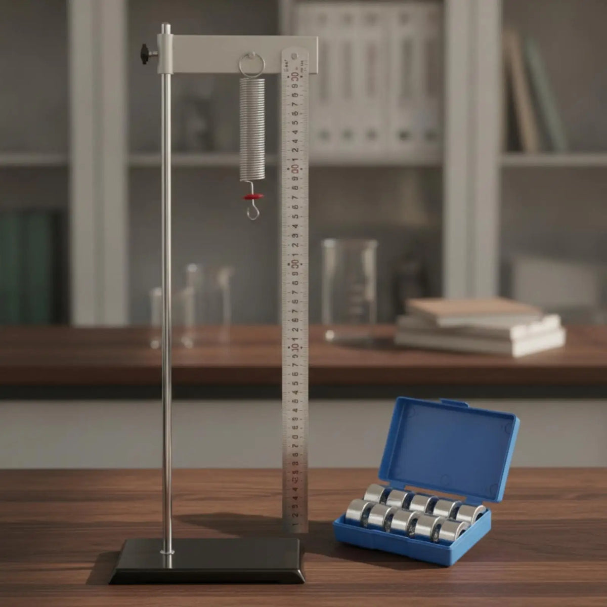 Hooke's Law Apparatus – Vertical Physics Experiment Kit Physics Experiment Kit PLUSH