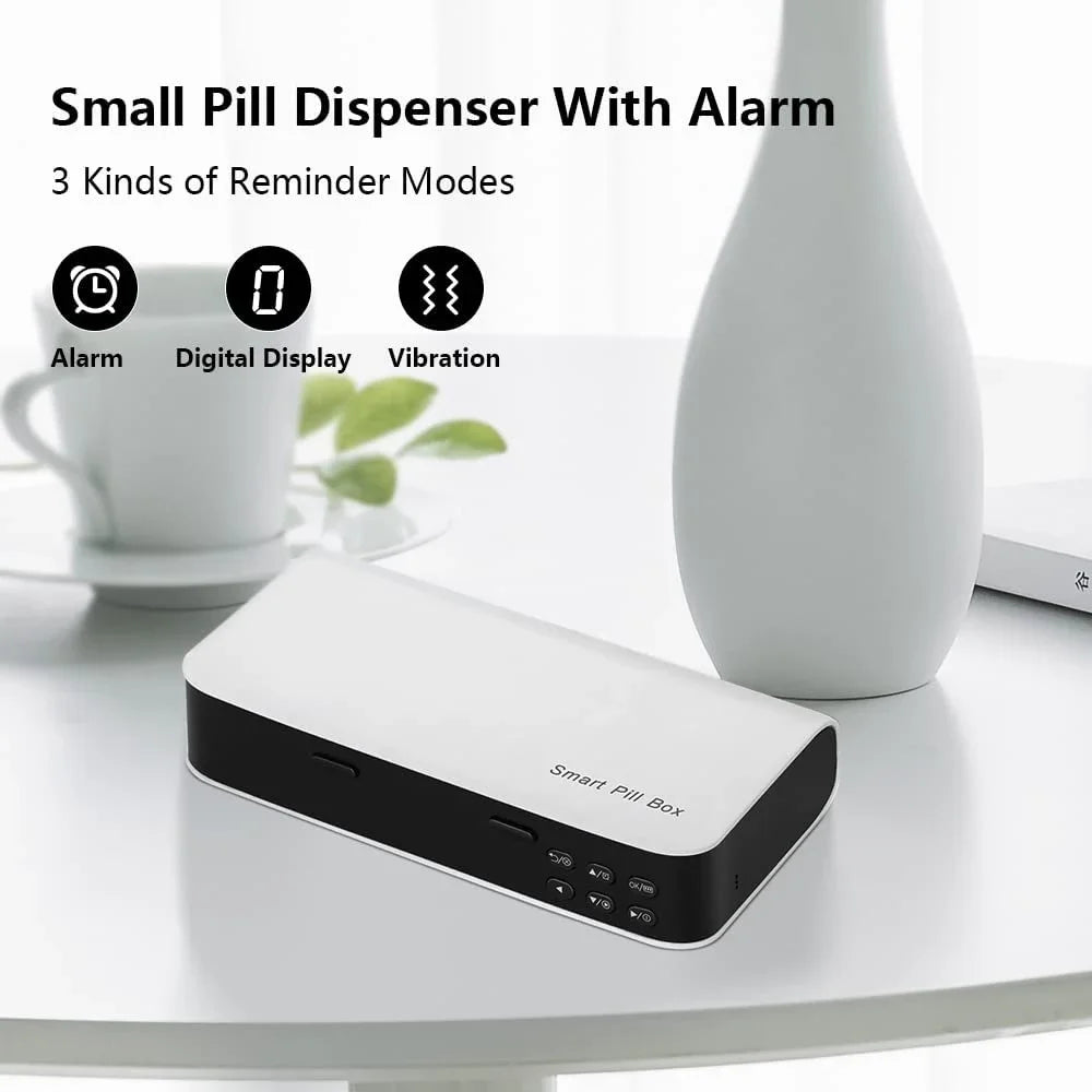 Smart 7-Day Pill Organizer with Alarm – Up to 7 Daily Reminders Pill Organizer PLUSH