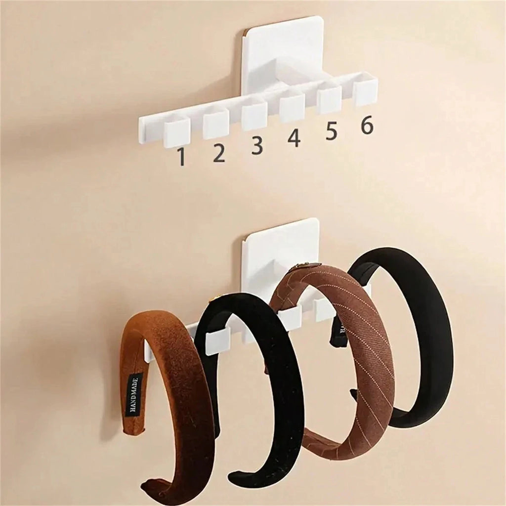 L-Shaped No-Drill Wall Hat Rack – 6 Hooks | 1, 2 & 4 Pack Wall Mount Hat Rack PLUSH