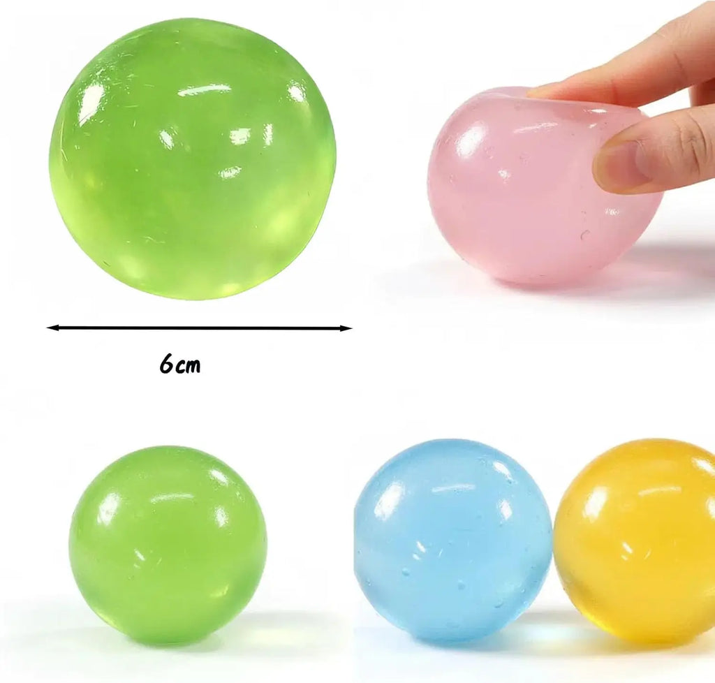 Maltose Mochi Squishy Fidget Toy – Soft Transparent Ball Squishy Fidget Toy PLUSH