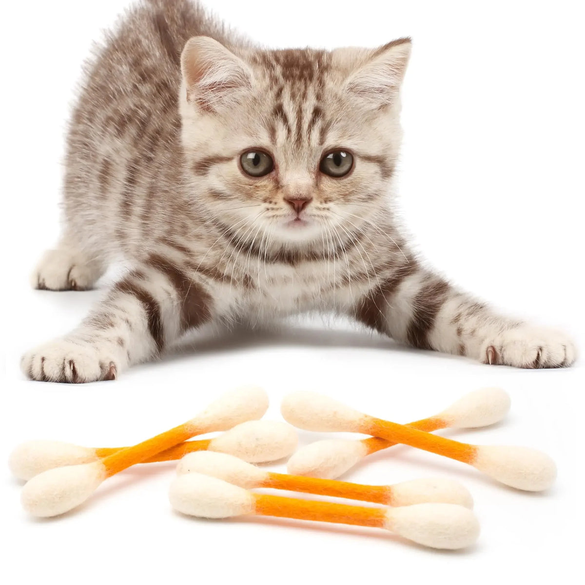Giant Cotton Swab Cat Kick Toy – Chew & Interactive Play Cat Kick Toy PLUSH