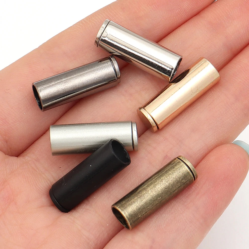 10 Sets Alloy Cord End Caps Metal Rope Stopper Aglets DIY Cord End Caps PLUSH