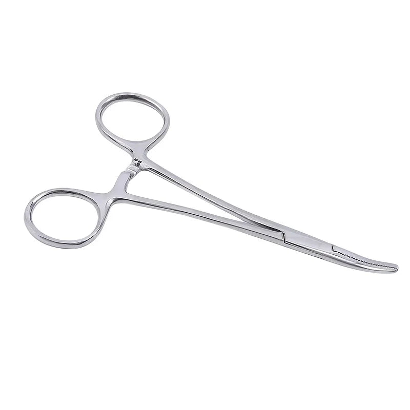 12.5cm Stainless Steel Locking Forceps – Straight & Curved Locking Forceps Pliers PLUSH