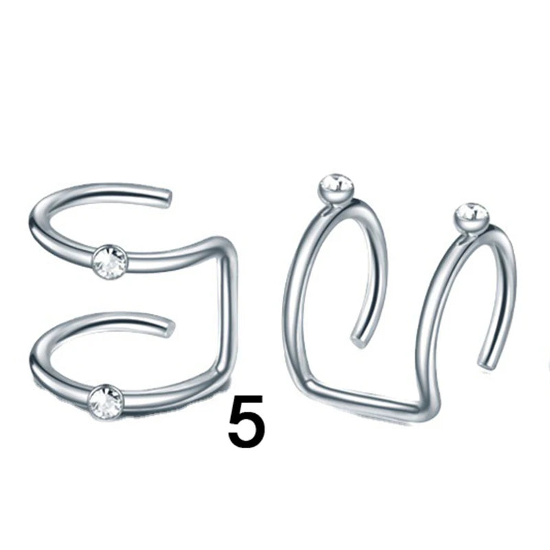 Gold Dreadlock Hair Rings, Beads & Ear Clips – 1-12pcs Hair Jewelry Cuffs PLUSH No.21 Silver-5 1pc