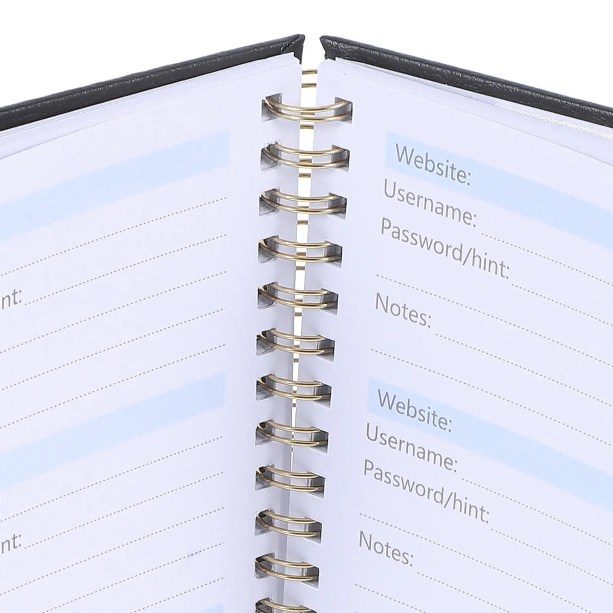 Spiral Password Organizer Notebook – Alphabetical Tabs & Pen Holder Password Organizer Notebook PLUSH