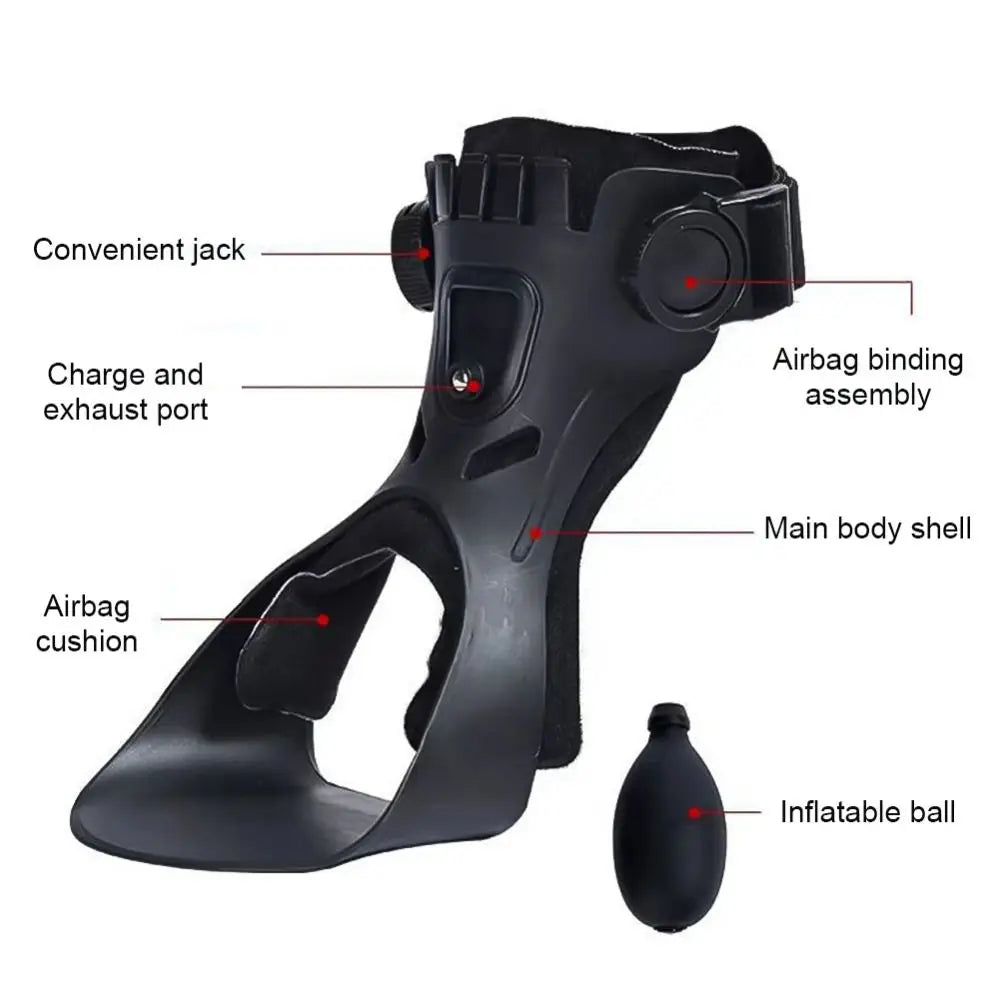 Knob Adjust Ankle Foot Orthotic Brace with Airbag | S–XL Ankle Foot Orthotic Brace PLUSH
