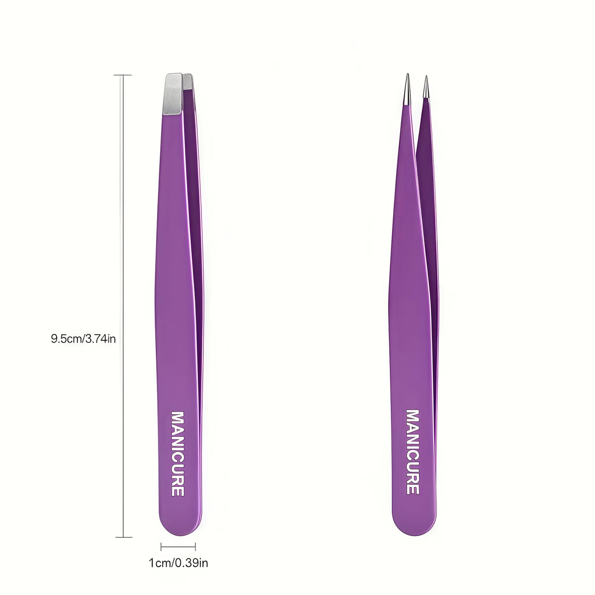 Ouriner 2pcs Stainless Steel Eyebrow Tweezers Set Eyebrow Tweezers Set PLUSH