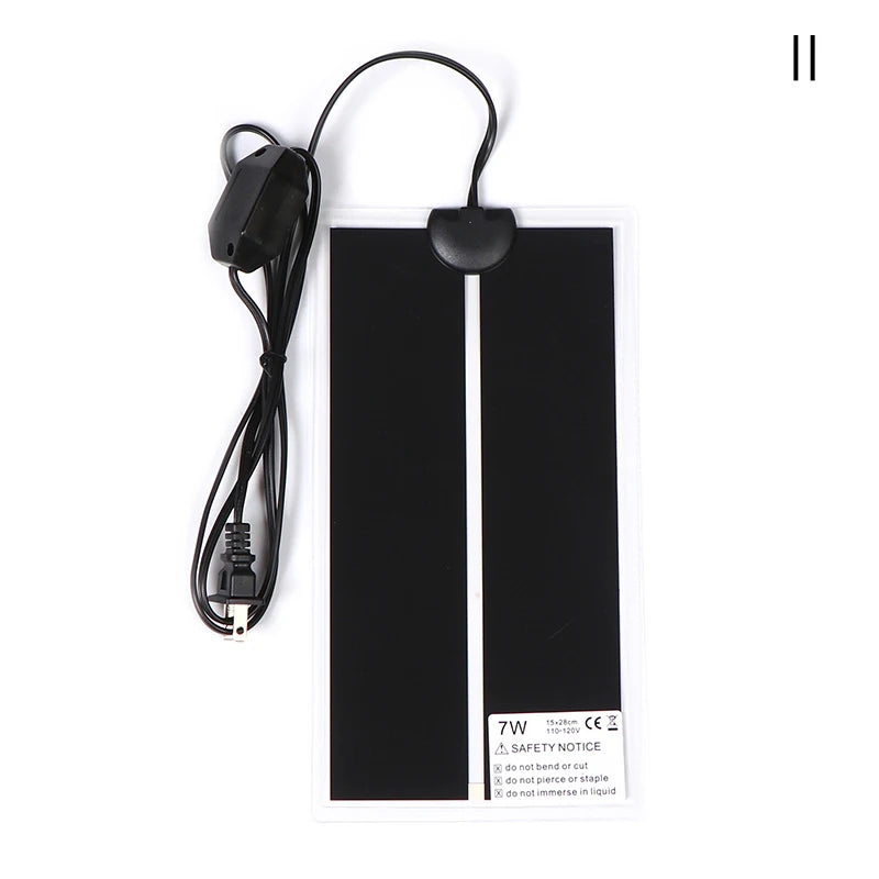 Reptile Terrarium Heat Mat 5–45W Adjustable Temperature Control Reptile Heating Mat PLUSH US-7W
