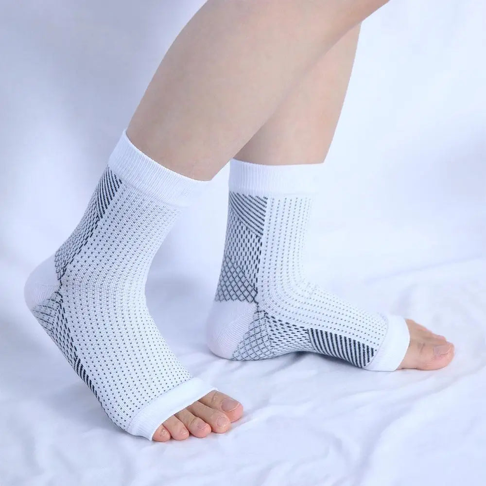 Foot Heel Compression Sleeve & Ankle Brace Support – 1 Pair Ankle Compression Sleeve PLUSH