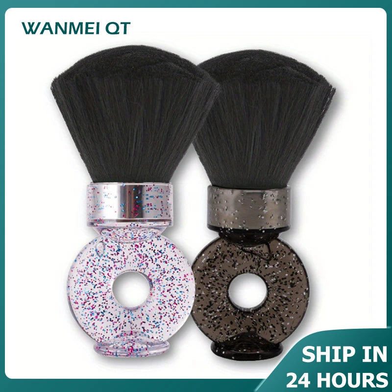 Barber Neck Duster Brush – Ring Handle Hair Cutting Cleaner Barber Neck Brush PLUSH