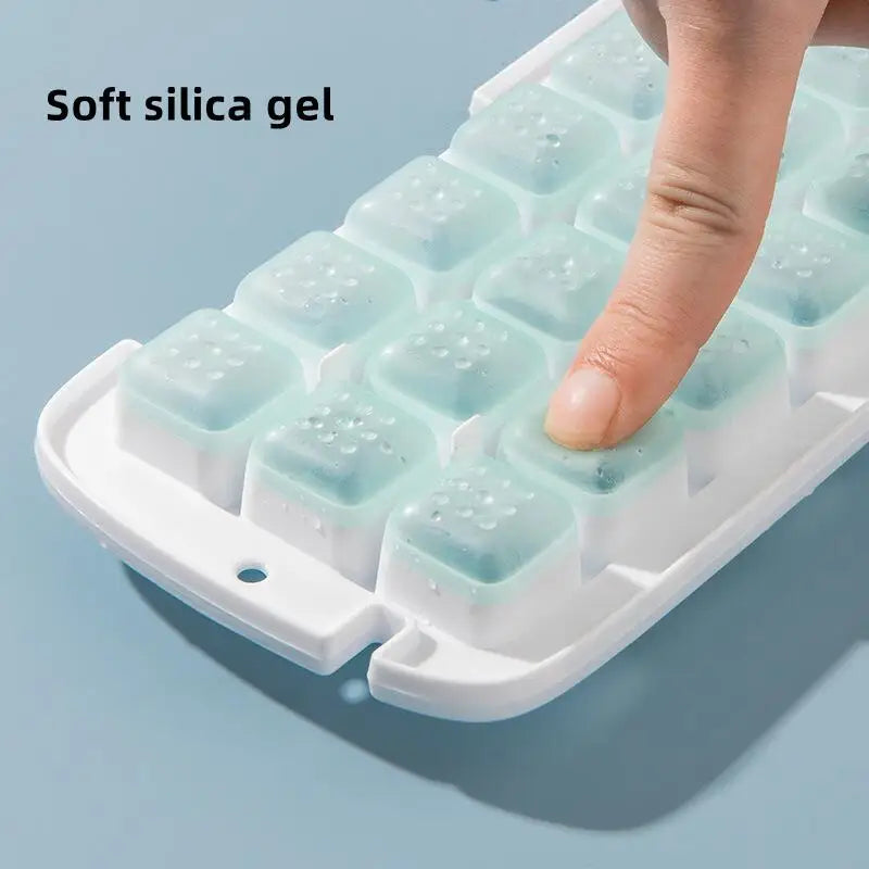 2-in-1 Silicone Ice Cube Tray with Lid & Storage Box Ice Cube Tray PLUSH