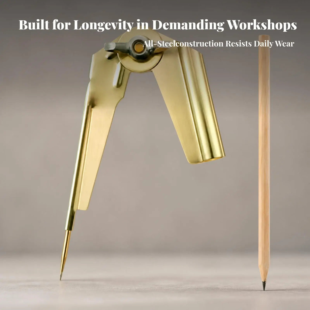 Woodworking Marking Compass Metal Pencil Holder Layout Tool Marking Compass Tool PLUSH