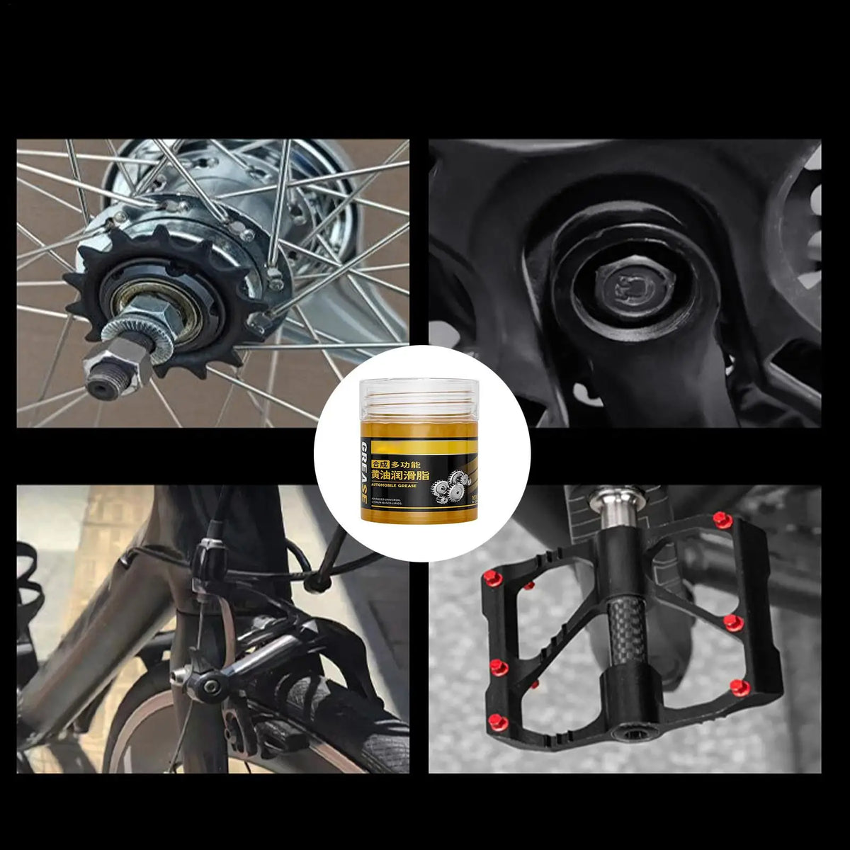 100ml Car Wheel Bearing Grease – Anti-Rust Lubricant Paste Automotive Bearing Grease PLUSH