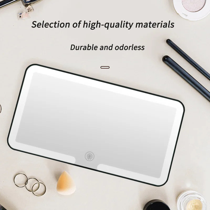 LED Car Sun Visor Vanity Mirror – Rechargeable HD Makeup Mirror Car Vanity Mirror PLUSH