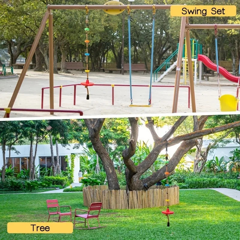 Outdoor Circular Climbing Rope Swing – Kids Tree Swing Toy Kids Rope Swing PLUSH