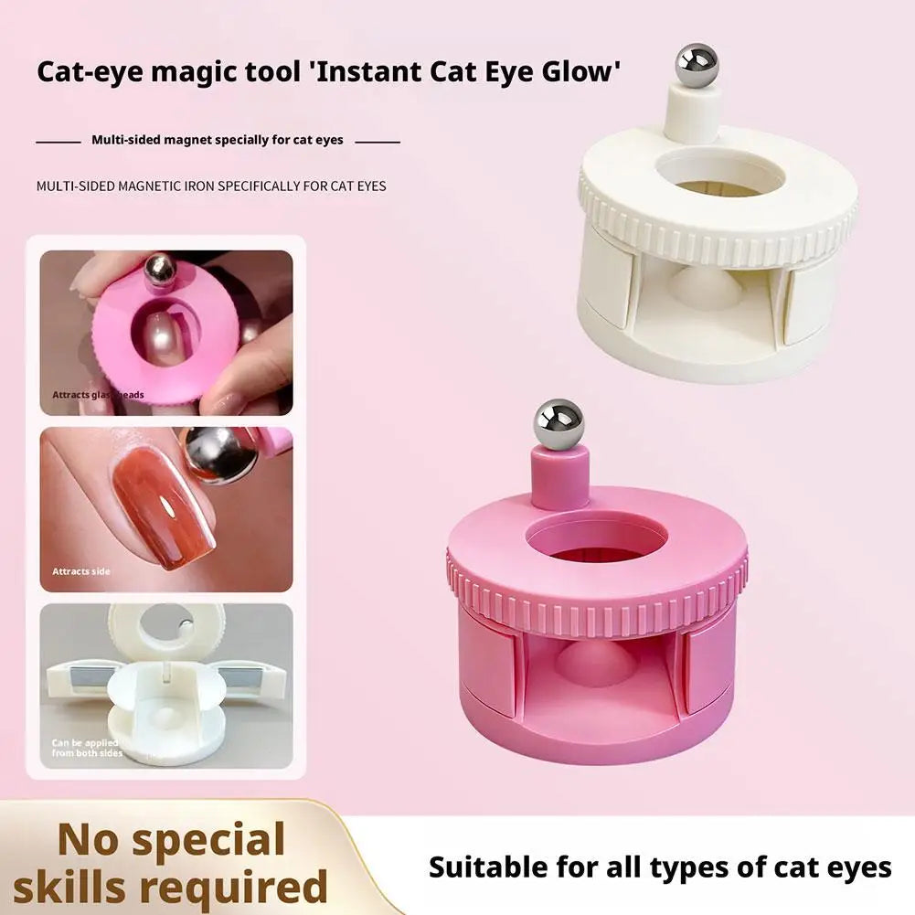 Cat Eye Nail Magnet Tool – Rotating Multi-Effect Nail Art Nail Art Magnet Tool PLUSH