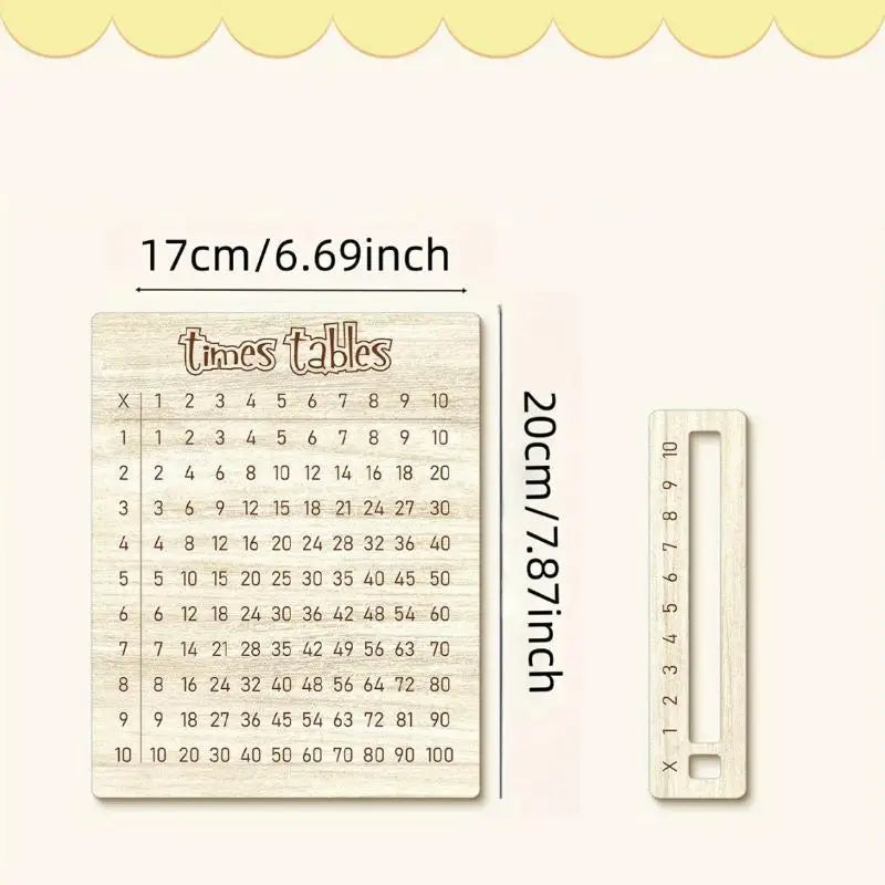Colorful Wooden Multiplication Board Math Toy for Kids Educational Math Toy PLUSH style 10