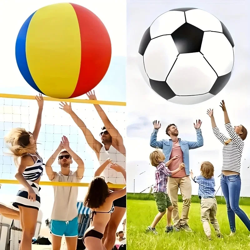 70cm Giant Inflatable Soccer Ball – Beach & Pool Toy Inflatable Ball Toy PLUSH