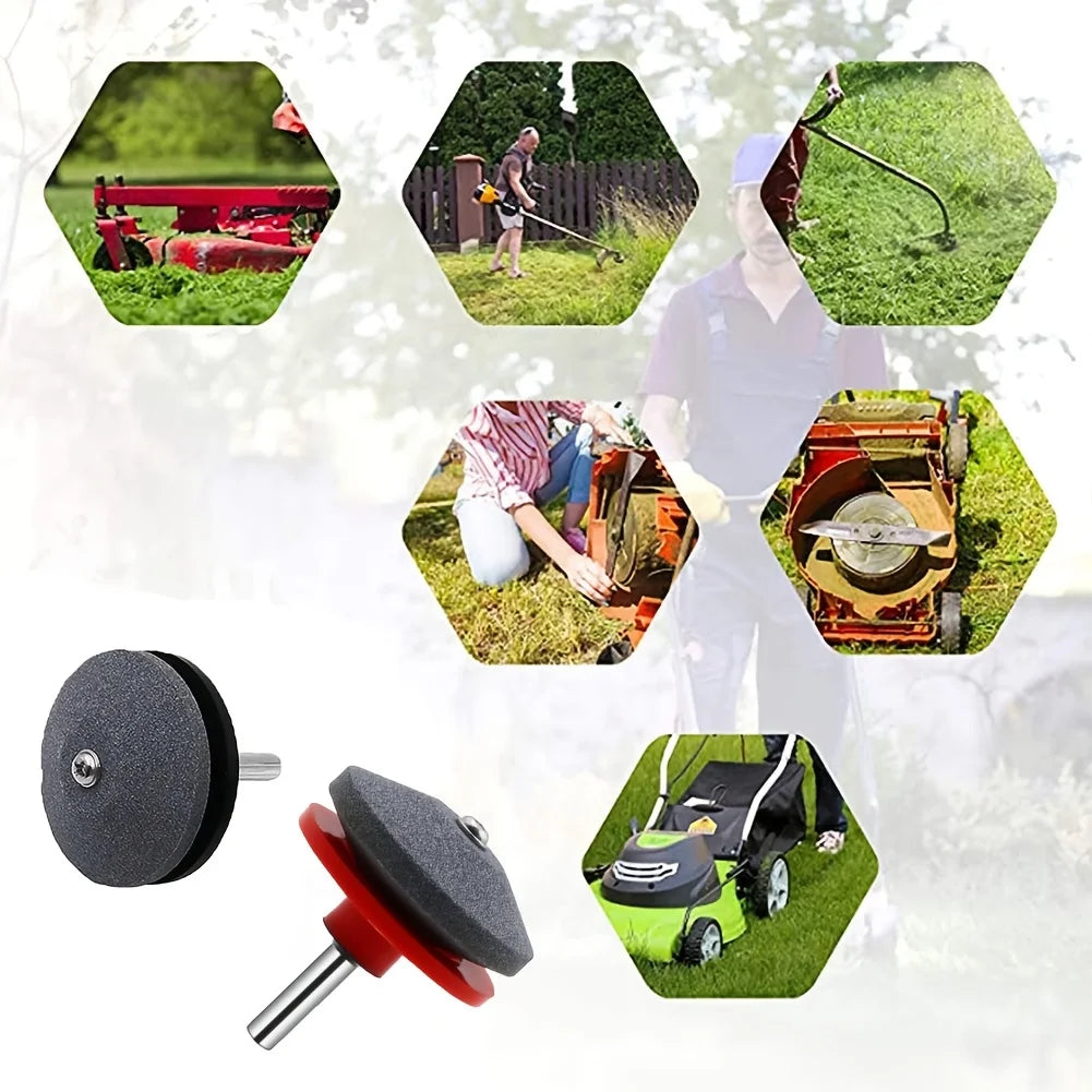 Electric Lawn Mower Blade Sharpener – Grinding Head & Whetstone Blade Sharpener Tool PLUSH