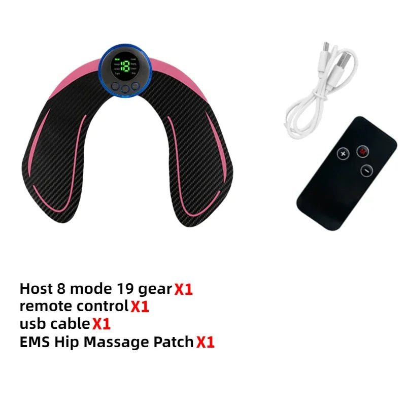 Wireless EMS Muscle Stimulator – Hip & Ab Toning Massager EMS Muscle Stimulator PLUSH E USB Type-C