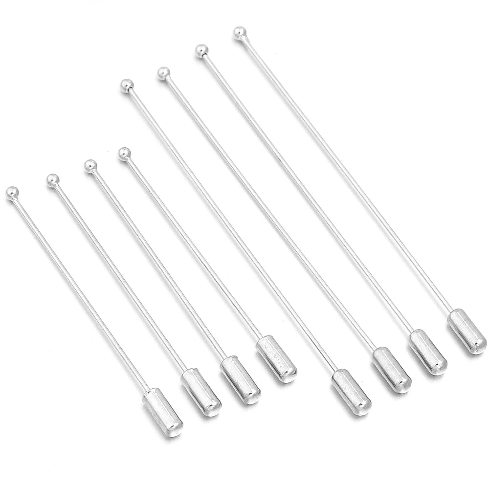 10pcs Rhodium Copper Safety Pins – DIY Brooch Jewelry Findings Jewelry Findings Pins PLUSH