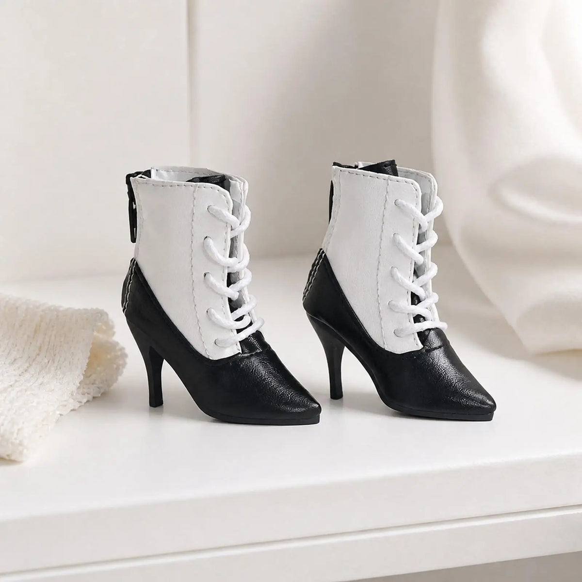 Resin High Heel Ankle Boots for BJD Ball Jointed Dolls Doll Shoes PLUSH