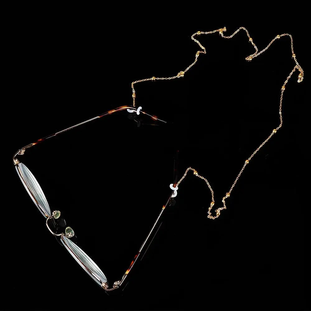 Metal Glasses Chain Lanyard – Gold & Silver Eyewear Strap Eyewear Chain Lanyard PLUSH