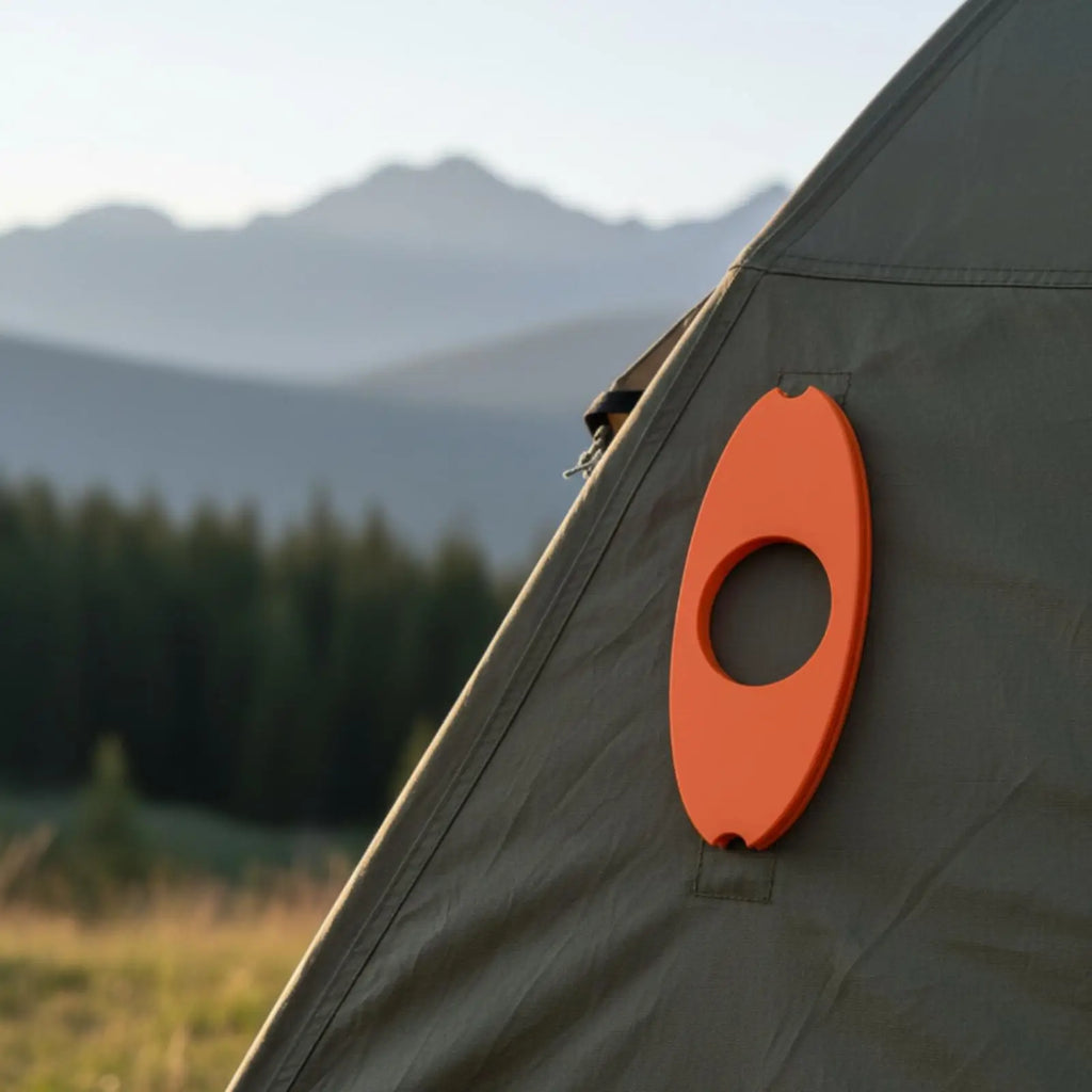 Tent Heater Vent Connector Adapter Plate for Camping Camping Vent Adapter PLUSH