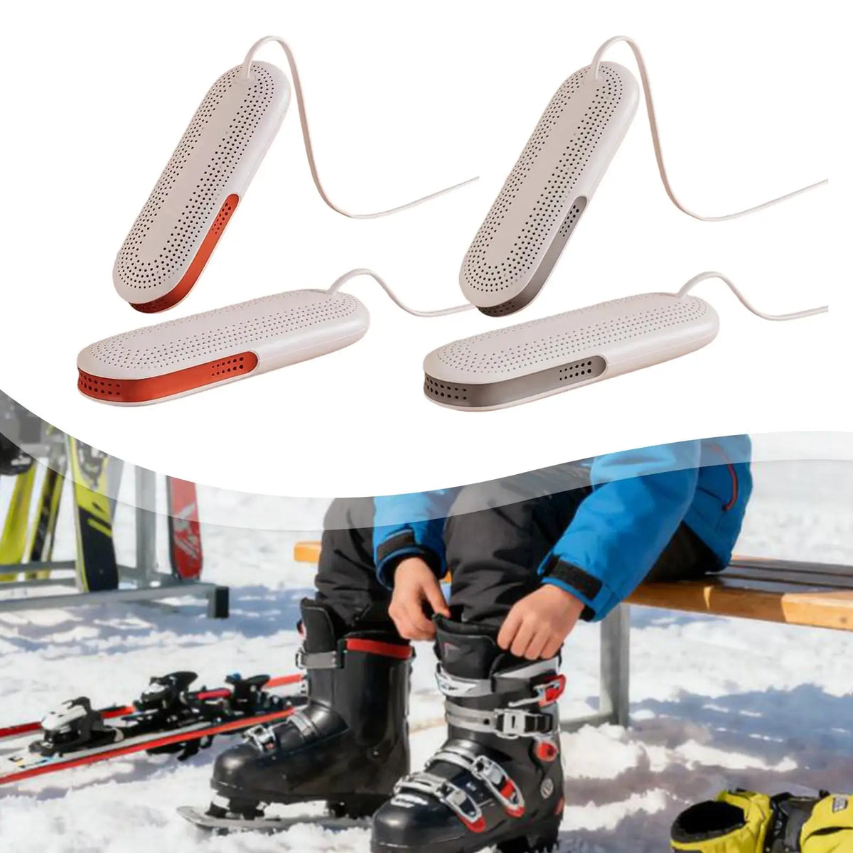 Compact Portable Shoe Dryer & Boot Warmer | Ventilation Holes Portable Shoe Dryer PLUSH