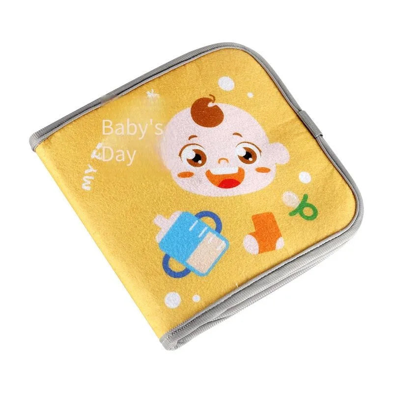 Baby Cloth Sensory Book – Montessori Cognitive Toy Ages 0–3 Baby Sensory Book PLUSH