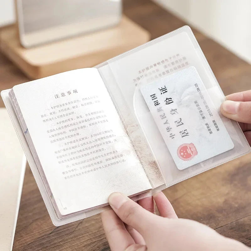 Frosted PVC Passport Cover – Waterproof Document Case 1-3 Pcs Passport Cover PLUSH