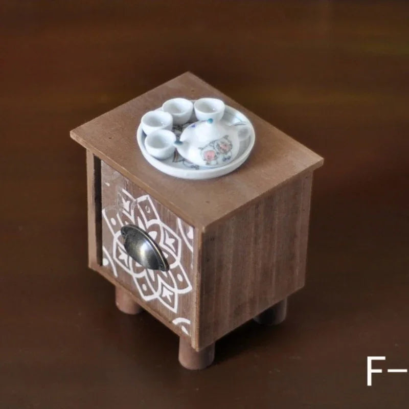 Miniature Wooden Coffee Table Prop – Children's Photography Photography Prop PLUSH