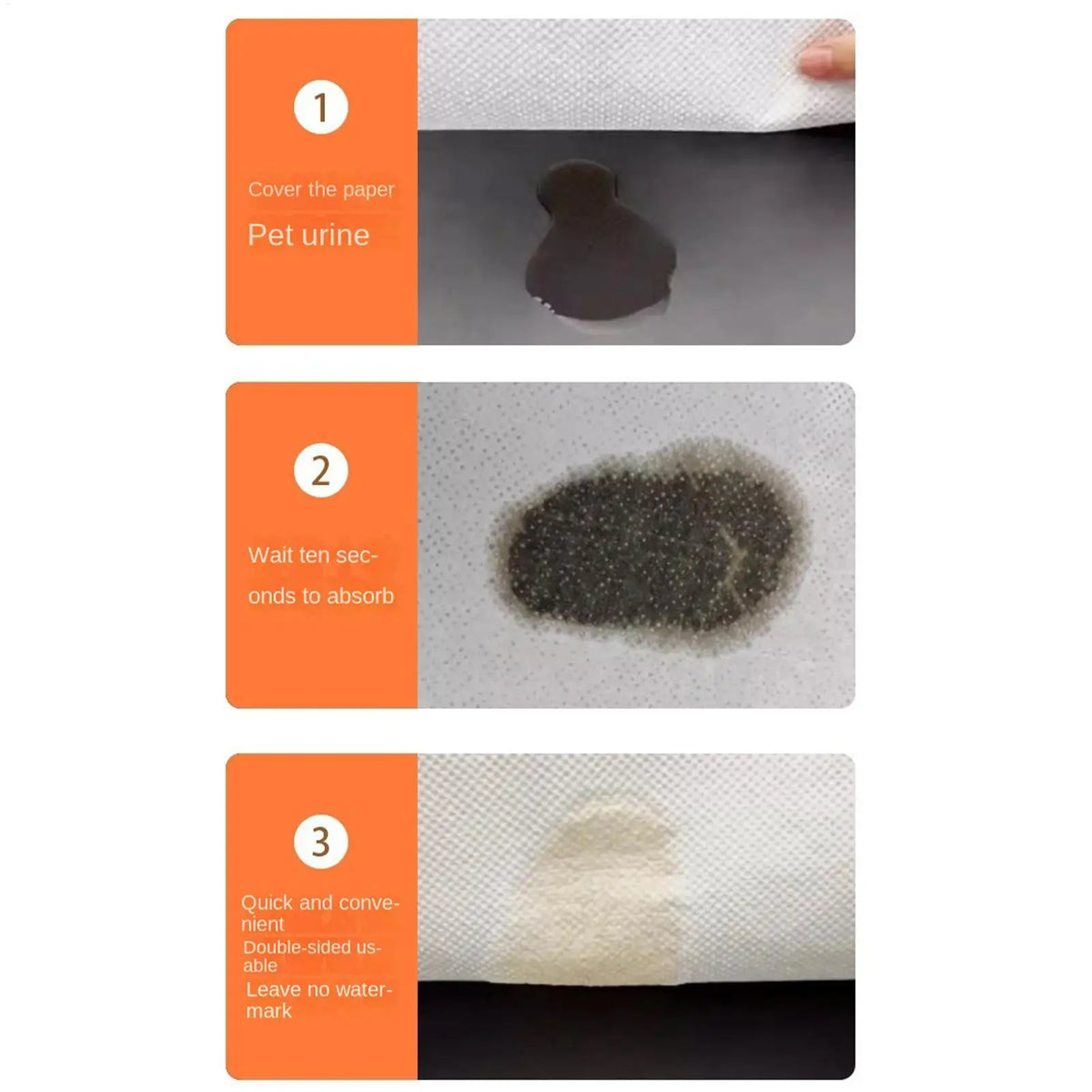 50pcs Disposable Dog & Cat Training Pee Pads – Super Absorbent Pet Training Pads PLUSH