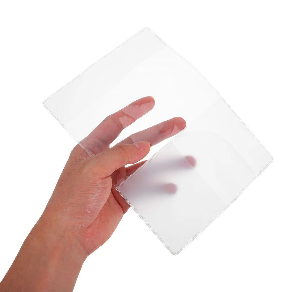 5-Pack Clear Waterproof Passport Holder & Travel Card Sleeve Passport Holder PLUSH