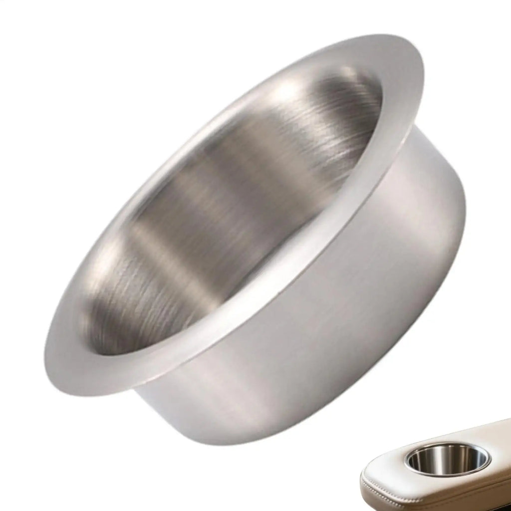 Stainless Steel Recessed Cup Holder Insert – Car Boat Truck Recessed Cup Holder PLUSH