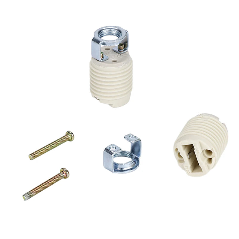 G9 Ceramic Lamp Holder DIY LED Bulb Base Convert Socket Lamp Holder Socket PLUSH