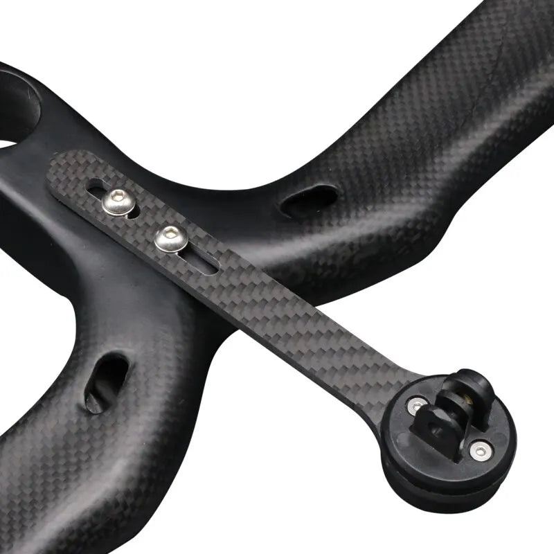 Carbon Fiber Road Bike GPS Computer Mount | Garmin Bryton GoPro Bike Computer Mount PLUSH