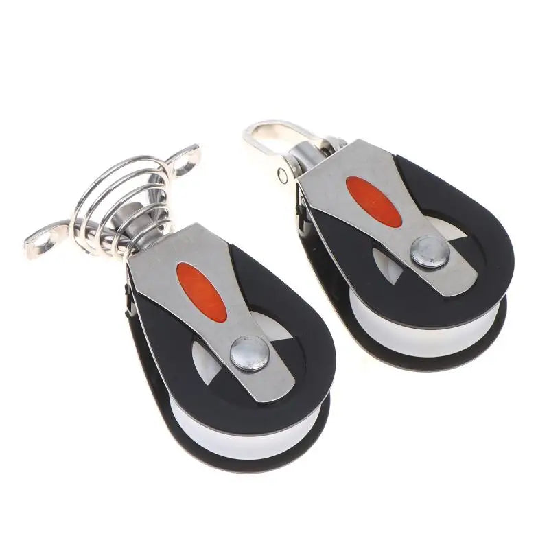Stainless Steel Pulley Nylon Wheel – Corrosion Resistant 85x42mm Marine Pulley Block PLUSH