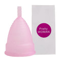 XceeFit Medical Grade Silicone Menstrual Cup S & L Menstrual Cup PLUSH 1Pc-Naked-Pink S Size China Mainland