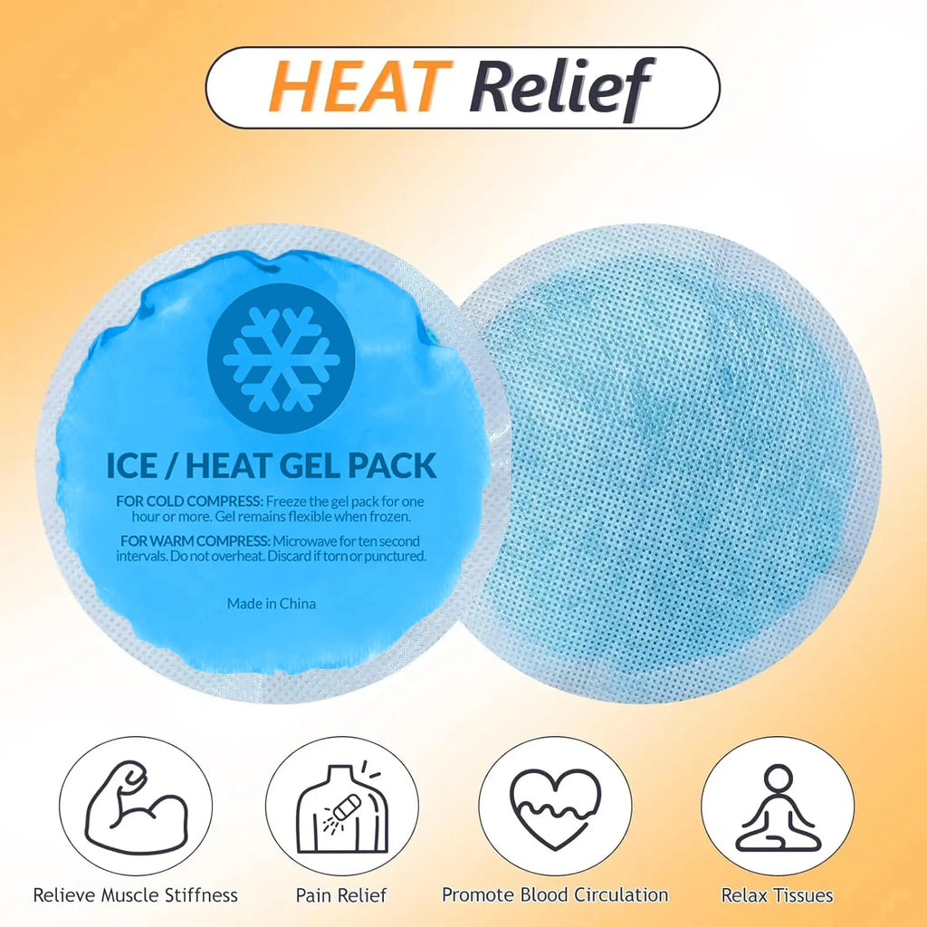 Reusable Gel Ice Pack – Hot & Cold Compress with Cloth Backing Hot Cold Gel Pack PLUSH