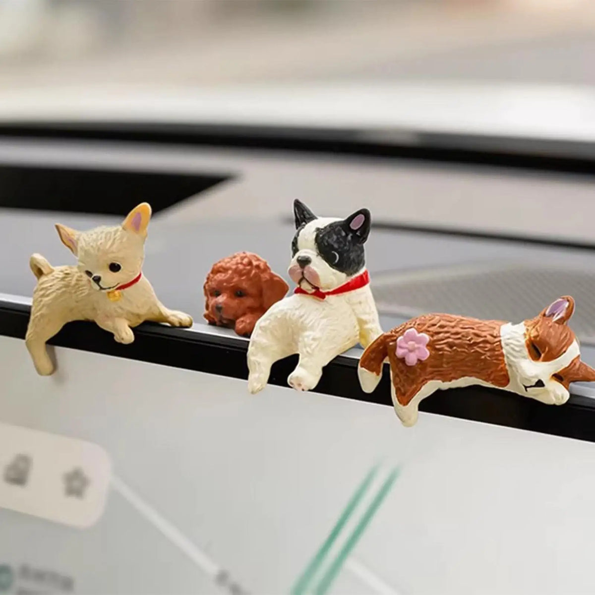 Cute Dog Dashboard Ornament | Car Interior Decor Figure Car Dashboard Ornament PLUSH