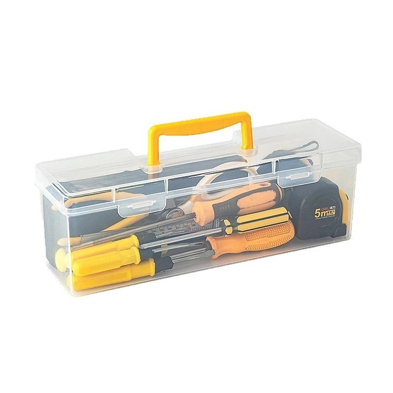 Portable Plastic Tool Storage Box with Lid – DIY Organiser Tool Storage Box PLUSH 1 Large box