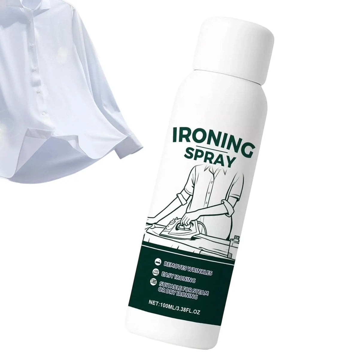 100ml Wrinkle Release Spray – Anti-Static Fabric Mist | PLUSH Fabric Care Spray PLUSH