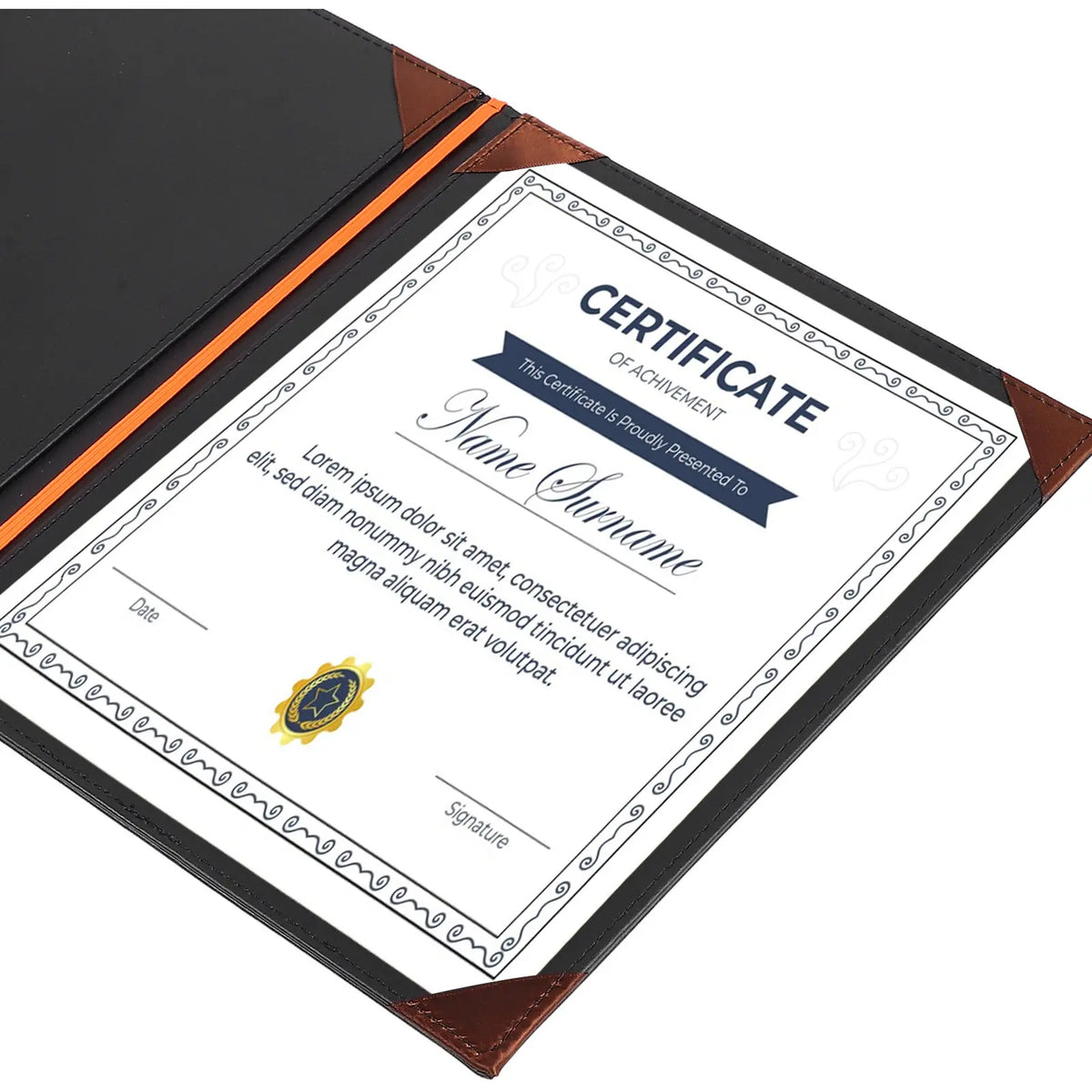 Graduation Diploma Certificate Cover Folder – Durable PVC Certificate Cover Folder PLUSH