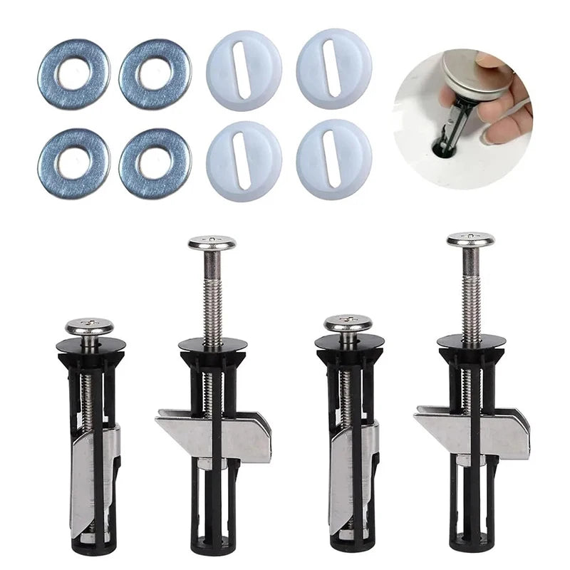 Universal Toilet Seat Fastener Bolt Kit – Replacement Screws Toilet Seat Hardware PLUSH A2