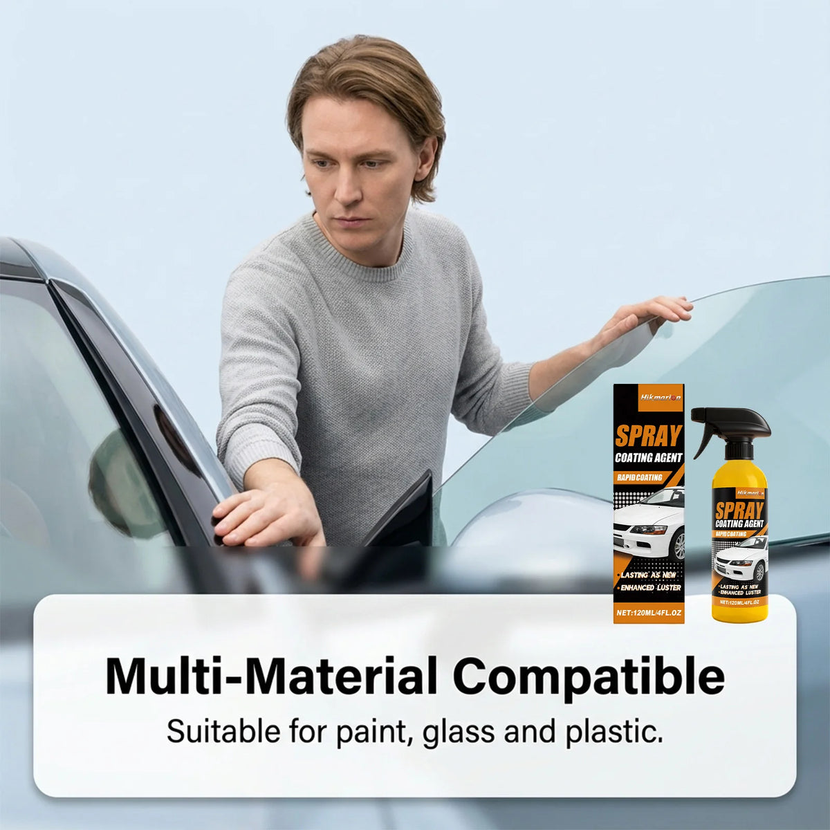 Hikmarion Nano Ceramic Car Coating Spray – Hydrophobic Polish Car Ceramic Coating PLUSH