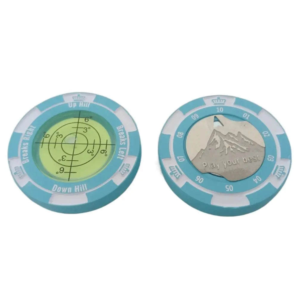 Golf Green Reader Slope Meter & Spirit Level Tool Golf Training Tool PLUSH Style3 blue