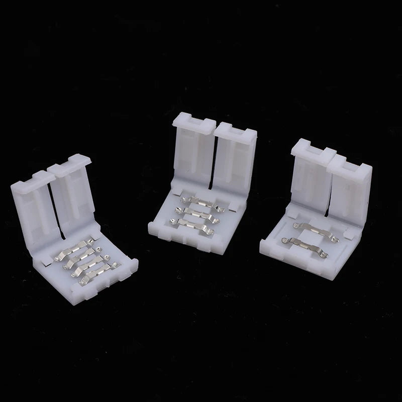 10pcs Solderless LED Strip Connectors – 2-Pin 3-Pin 4-Pin RGB LED Strip Connector PLUSH