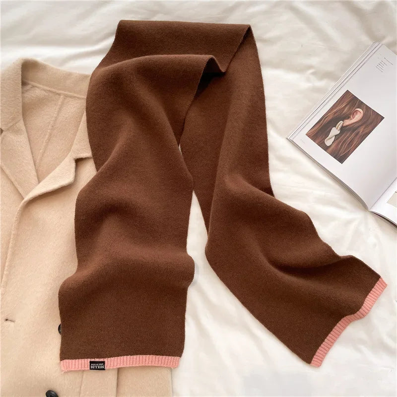 Knitted Winter Scarf for Men & Women – Soft Solid Wrap Winter Scarf PLUSH